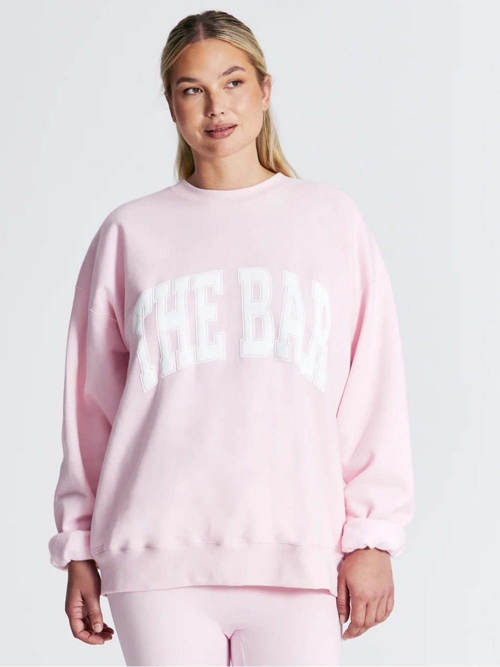 The bar varsity sweatshirt - pink